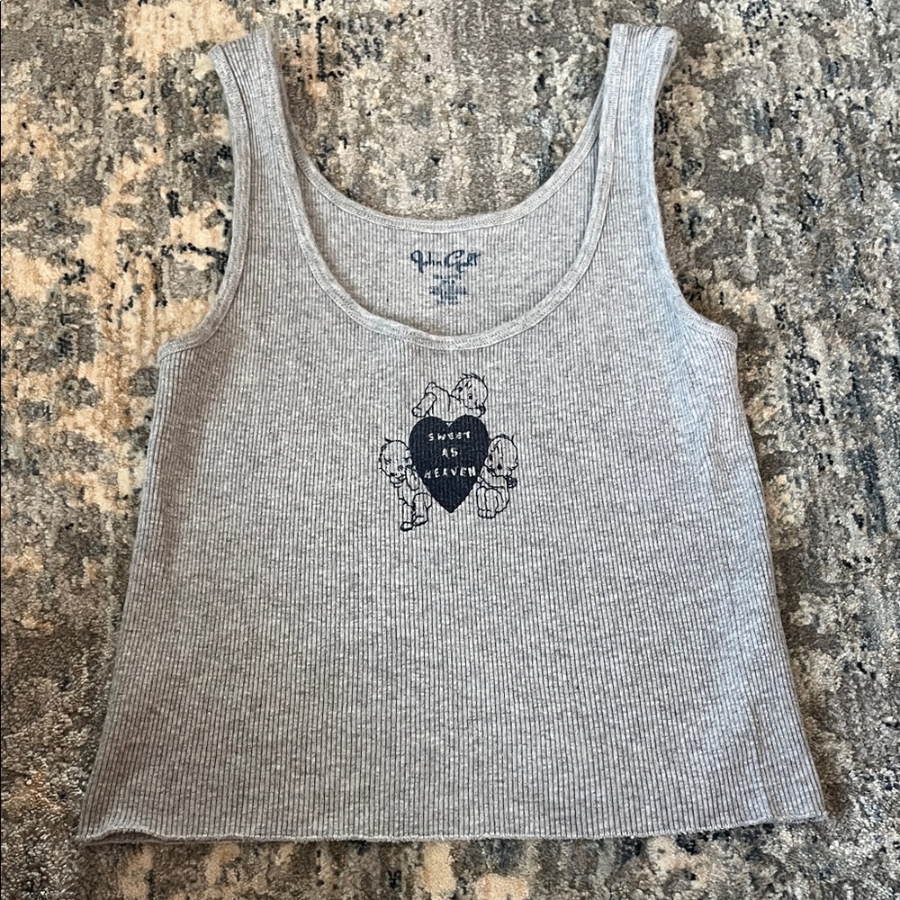 Brandy Melville Gray Crop Top